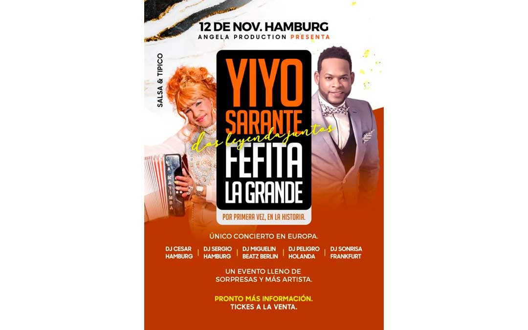 YIYO SARANTE & FEFITA LA GRANDE☆ LIVE CONCERT EN HAMBURGO☆ concierto hamburgo01